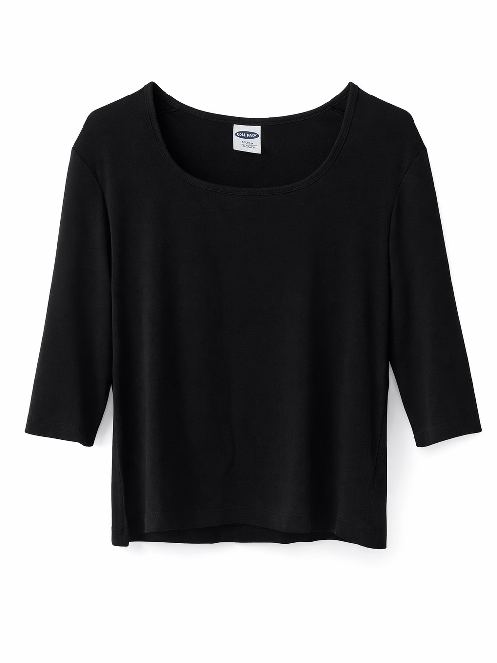 Women's Black Scoop Neck Top